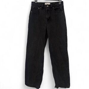 Abercrombie & fitch black high rise loose jeans 2